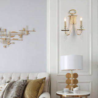 Glitz Gilded Age Metal Wall Lamp