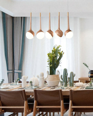 Dew Modern Wood Pendant Light