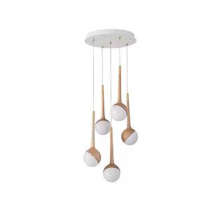 Dew Modern Wood Pendant Light