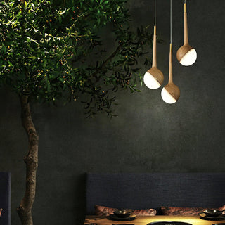 Dew Modern Wood Pendant Light