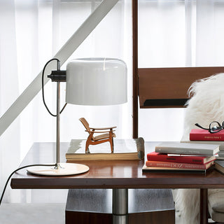 Retro Red & Black Metal Desk Lamp