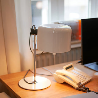 Retro Red & Black Metal Desk Lamp