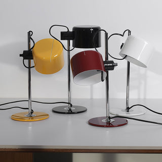 Retro Red & Black Metal Desk Lamp