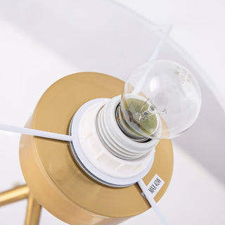 Drum Shaped Minimalist Fabirc Table Light