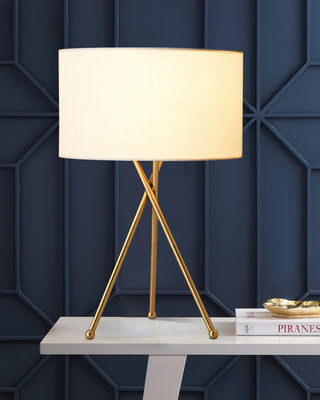 Drum Shaped Minimalist Fabirc Table Light