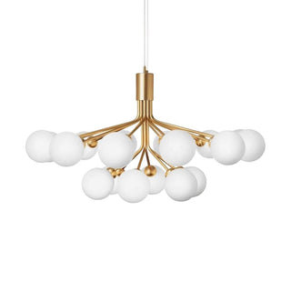 Drum Tower Octopus Sculptural Metal Chandelier
