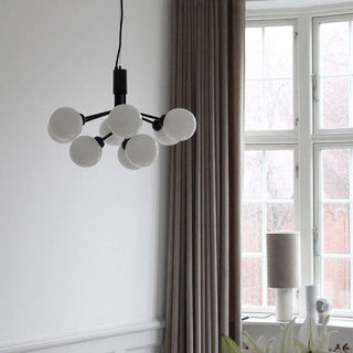 Drum Tower Octopus Sculptural Metal Chandelier