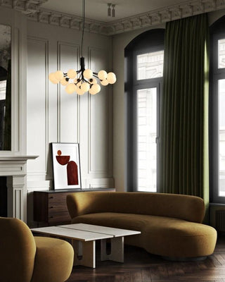 Drum Tower Octopus Sculptural Metal Chandelier