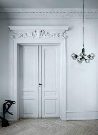 Drum Tower Octopus Sculptural Metal Chandelier