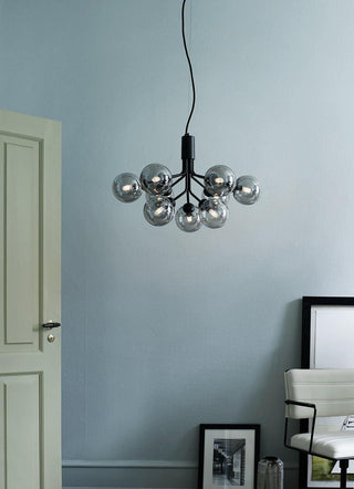 Drum Tower Octopus Sculptural Metal Chandelier