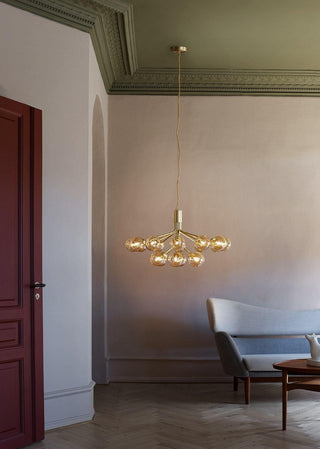 Drum Tower Octopus Sculptural Metal Chandelier