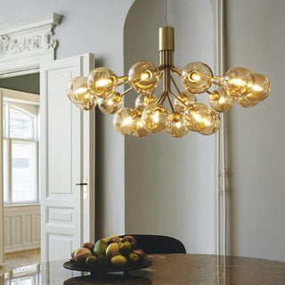 Drum Tower Octopus Sculptural Metal Chandelier