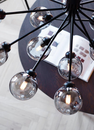 Drum Tower Octopus Sculptural Metal Chandelier