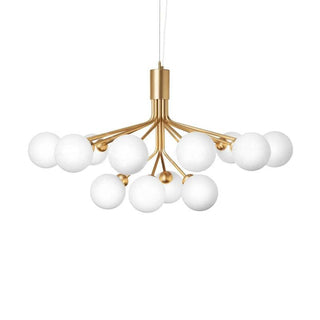 Drum Tower Octopus Sculptural Metal Chandelier