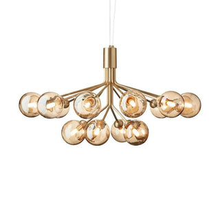 Drum Tower Octopus Sculptural Metal Chandelier