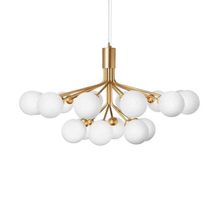 Drum Tower Octopus Sculptural Metal Chandelier