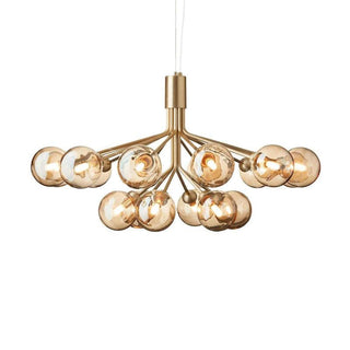 Drum Tower Octopus Sculptural Metal Chandelier