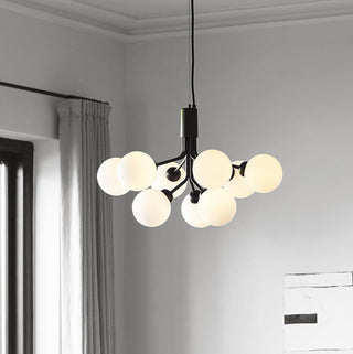 Drum Tower Octopus Sculptural Metal Chandelier