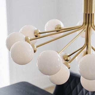 Drum Tower Octopus Sculptural Metal Chandelier