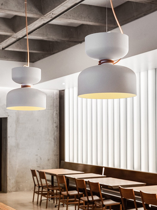 Dumbbell Black Metal Pendant Light