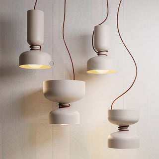 Dumbbell Black Metal Pendant Light