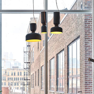 Dumbbell Black Metal Pendant Light