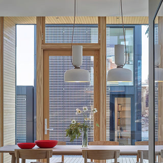 Dumbbell Black Metal Pendant Light