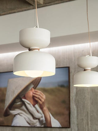 Dumbbell Black Metal Pendant Light