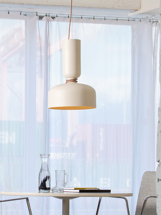Dumbbell Black Metal Pendant Light