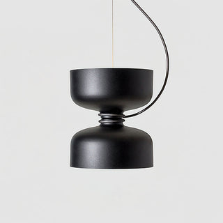 Dumbbell Black Metal Pendant Light