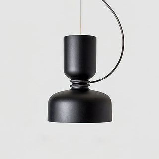 Dumbbell Black Metal Pendant Light