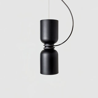 Dumbbell Black Metal Pendant Light