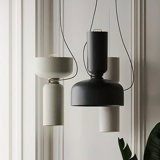 Dumbbell Black Metal Pendant Light