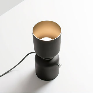 Contrast Black  White Geometric Table Lamp