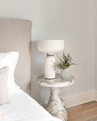 Contrast Black  White Geometric Table Lamp