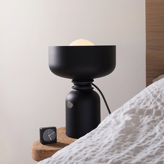 Contrast Black  White Geometric Table Lamp