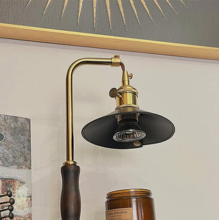 Juno Retro Wood Table Lamp
