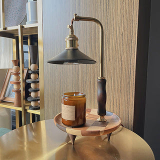 Juno Retro Wood Table Lamp