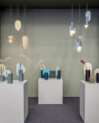 EL Cascading Oval Gold Pendant Light