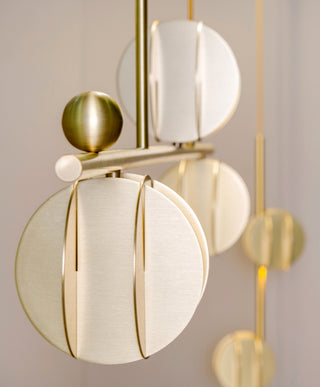 EL Cascading Oval Gold Pendant Light