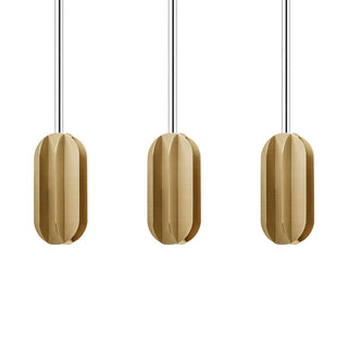 EL Cascading Oval Gold Pendant Light