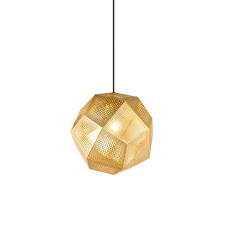 Kaelin Perforated Gold Pendant Light