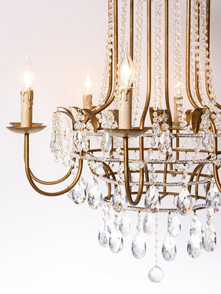 Early American Vintage Iron Chandelier