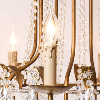 Early American Vintage Iron Chandelier