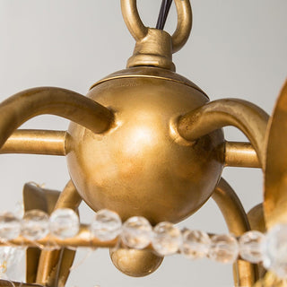 Early American Vintage Iron Chandelier