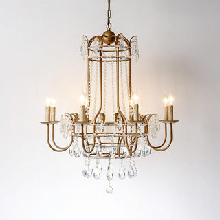 Early American Vintage Iron Chandelier