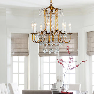 Early American Vintage Iron Chandelier