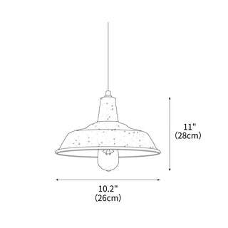 Earthen Rustic Iron Bell Pendant Light