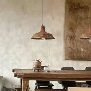 Earthen Rustic Iron Bell Pendant Light