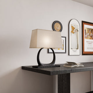 Halo Sculpted Metal Table Lamp